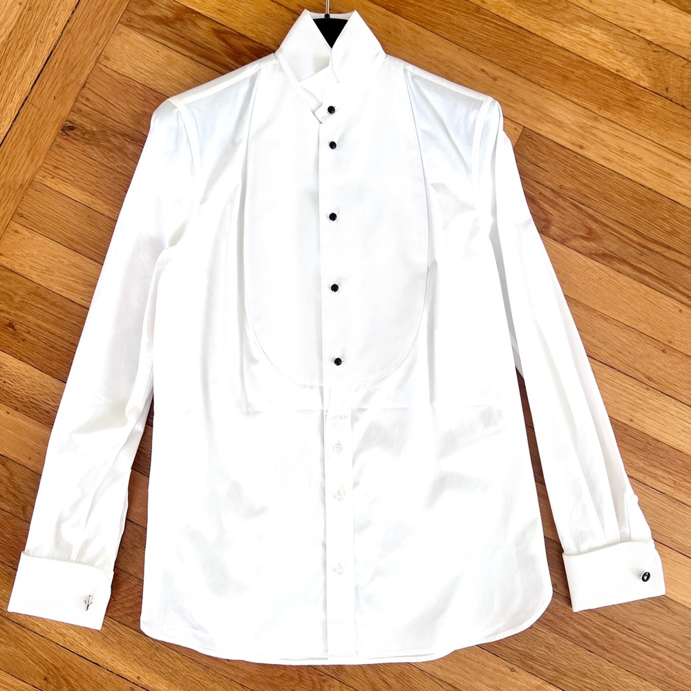 NWT - Fall Runaway, Ralph Lauren Purple Label Women’s Tuxedo Shirt
